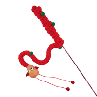 Great&Small Christmas Robin Fluffy Cat Dangler
